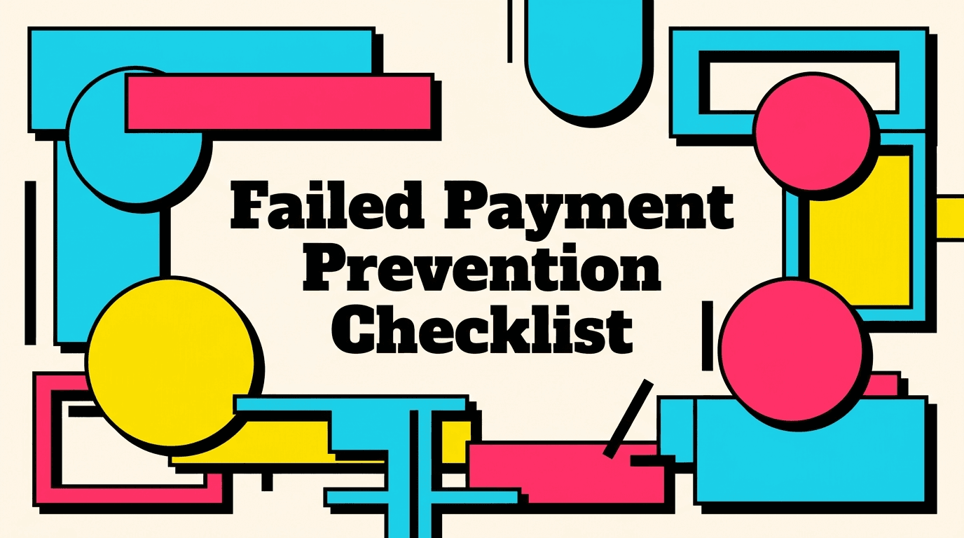 The Failed Payment Prevention Checklist for New SaaS